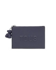 TOUS MONEDERO-TARJETERO BRENDA AZUL MARINO - TALLA ÚNICA