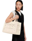 TOUS SHOPPER XL AMAYA T MANIFESTO CUT BEIGE - TALLA ÚNICA