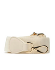 VALENTINO BAGS ASA CON LOGOTIPO BEIGE - TALLA ÚNICA
