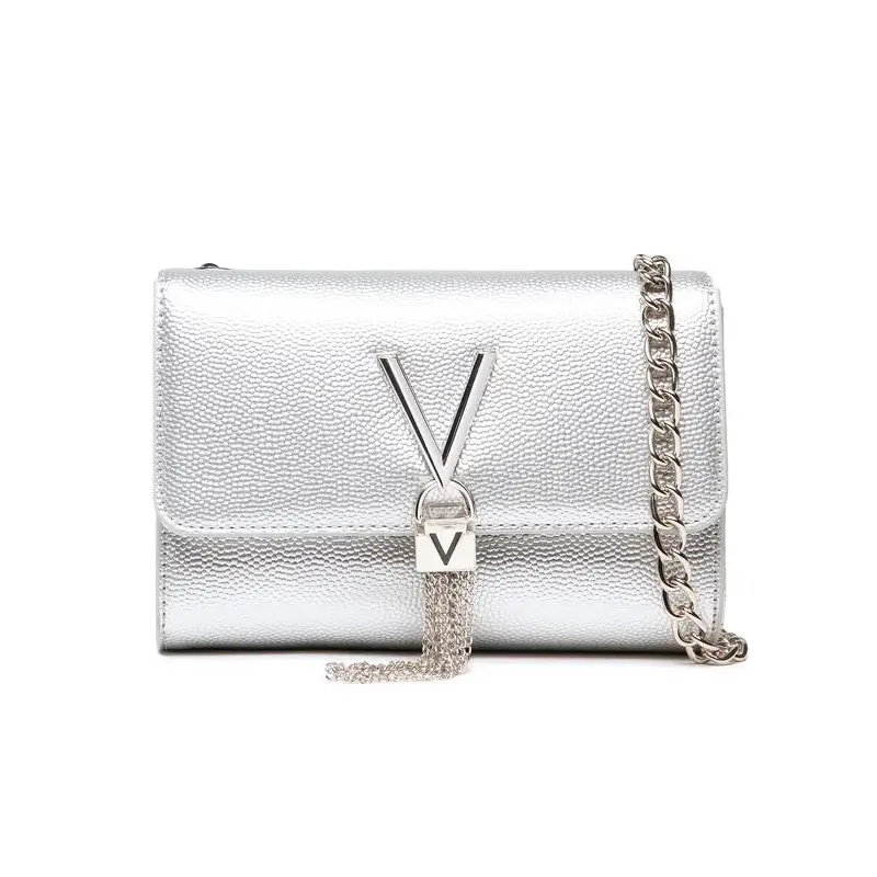 VALENTINO BAGS BANDOLERA DE CADENA DIVINA ARGENTO - TALLA ÚNICA
