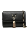 VALENTINO BAGS - BANDOLERA DE CADENA NEGRO/ORO - TALLA ÚNICA
