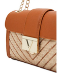 VALENTINO BAGS BANDOLERA TRIBECA NATURAL/MARRÓN - TALLA ÚNICA