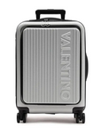 VALENTINO BAGS MALETA EXPLORER PLATEADA - TALLA ÚNICA