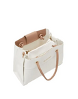 VALENTINO BAGS SHOPPING ALEXIA BLANCO/BEIGE - TALLA ÚNICA