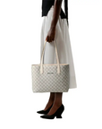 VALENTINO BAGS SHOPPING BARRIO ECRU/MULTI - TALLA ÚNICA