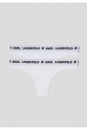 KARL LAGERFELD SET PACK THONG LOGO WHITE 