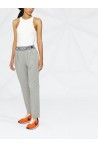 KARL LAGERFELD PANTS SUIT JERSEY GREY 