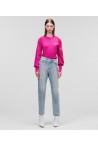 KARL LAGERFELD RHINESTONE SPLASH DENIM PANTS