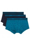 EMPORIO ARMANI 3 PACK BOXER NAVY AQUA