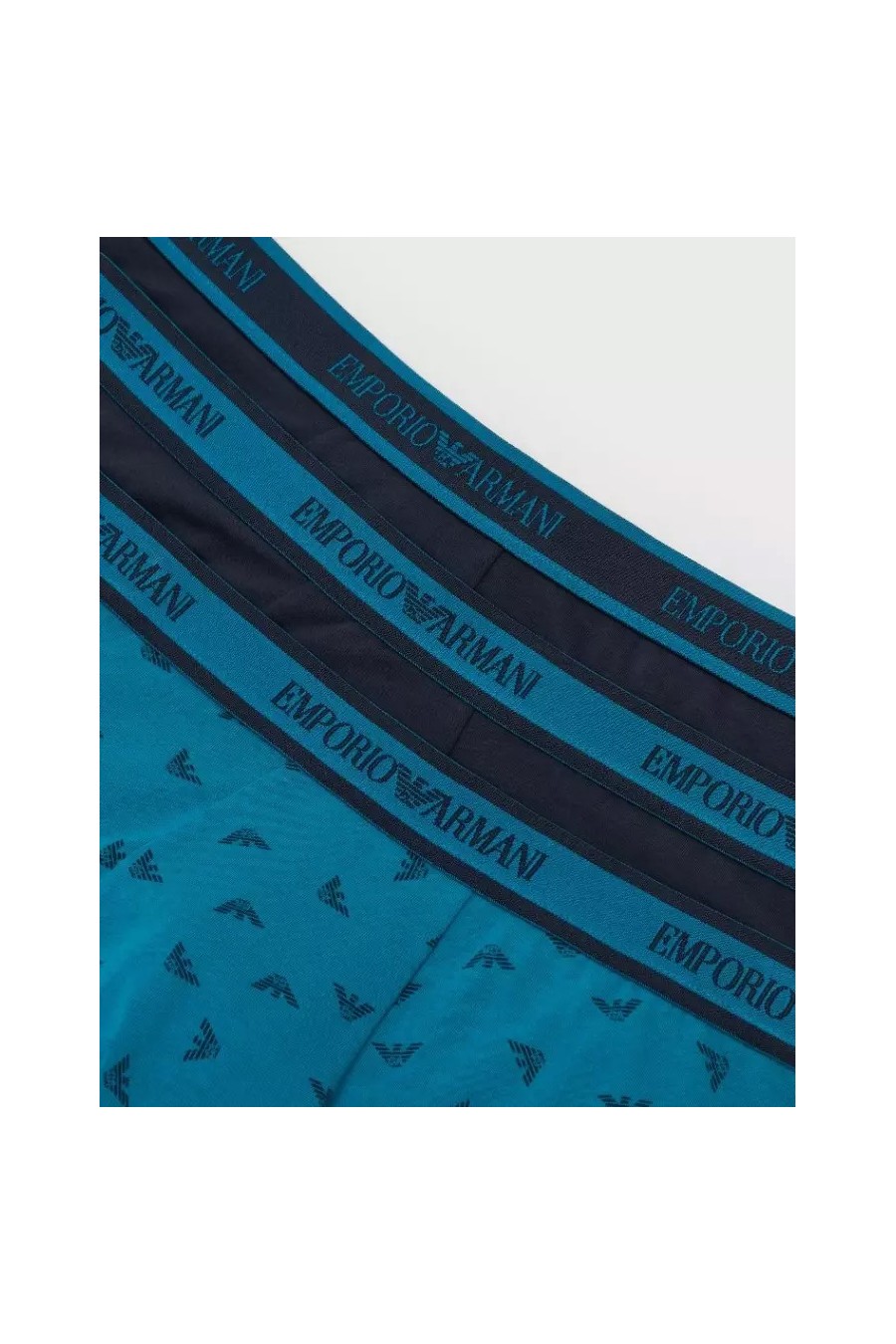 EMPORIO ARMANI 3 PACK BOXER NAVY AQUA