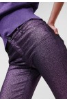 KARL LAGERFELD SHINY SKINNY DENIM LILAC