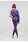 KARL LAGERFELD SHINY SKINNY DENIM LILAC