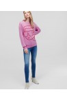 KARL LAGERFELD IKONIK 2 0 CREW NECK SWEATER PINK 