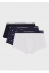 EMPORIO ARMANI 3 PACK TRUNK MARINE/WHITE