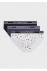 EMPORIO ARMANI 3 PACK BRIEF MARINE/WHITE/DENIM