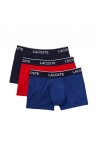 LACOSTE 3PACK BOXER COURTS MARINE/ROUGE-METHYLENE