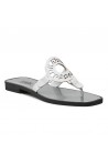 KARL LAGERFELD SKOOT RING LOGO TOE POST WHITE 