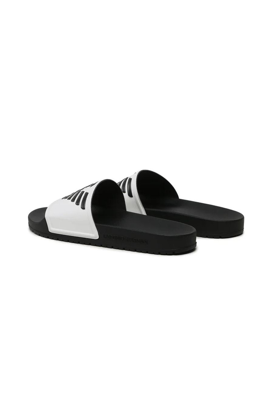 EMPORIO ARMANI UNISEX SLIDERS WHITE 