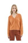 COMPAÑÍA FANTÁSTICA CARDIGAN DE PUNTO NARANJA