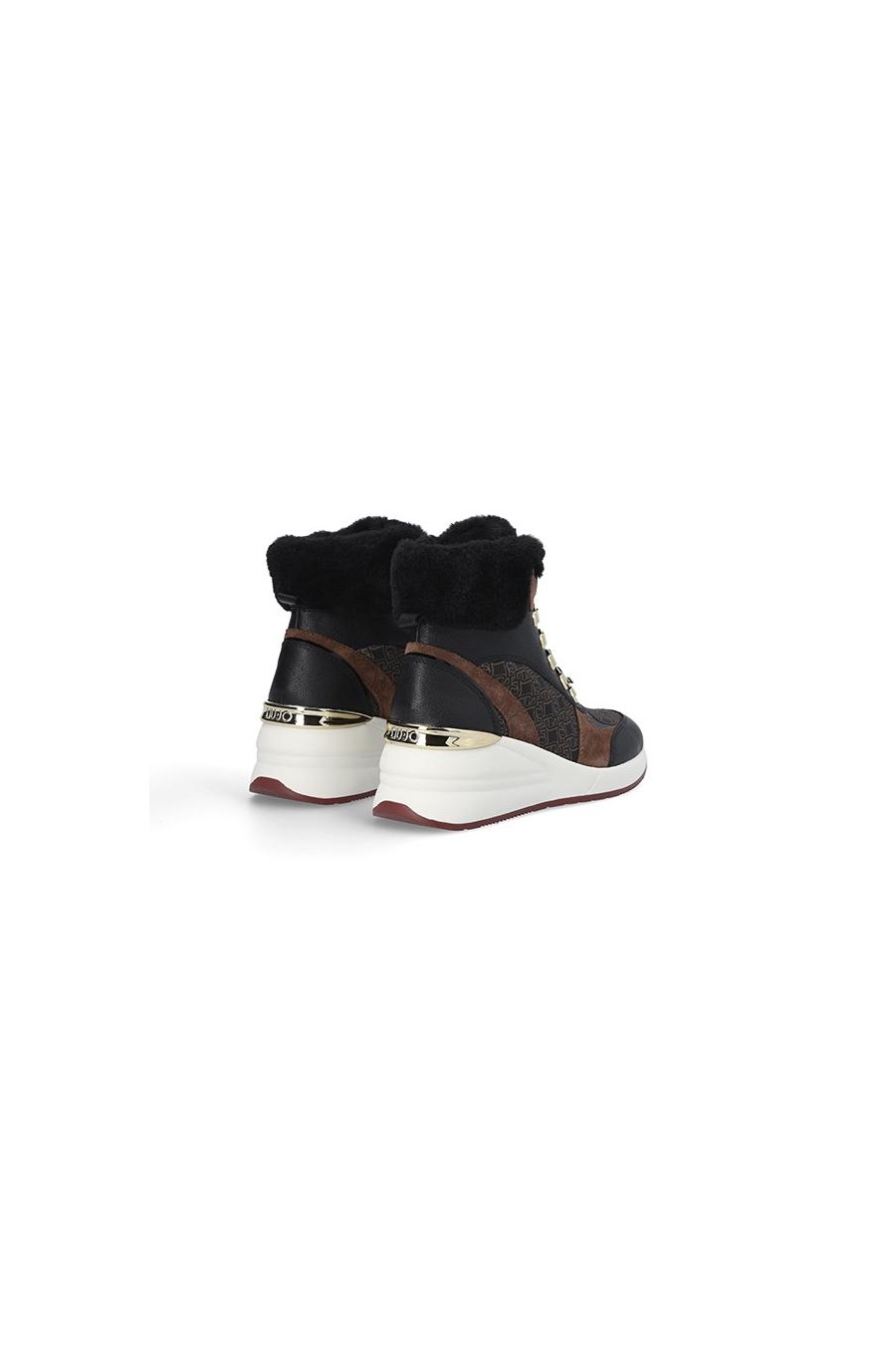 LIU JO MID SNEAKER ALYSSA BLACK/BROWN