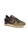 NAPAPIJRI STAB MAN NYLON/SUEDE SNEAKER TAUPE/GREEN