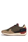 NAPAPIJRI STAB MAN NYLON/SUEDE SNEAKER TAUPE/GREEN