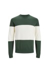 JACK & JONES JERSEY DE RAYAS BLANCO VERDE Y AZUL