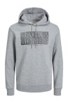 JACK & JONES SUDADERA CON CAPUCHA GRIS