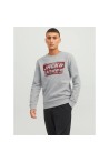 JACK & JONES SUDADERA LOGO GRIS