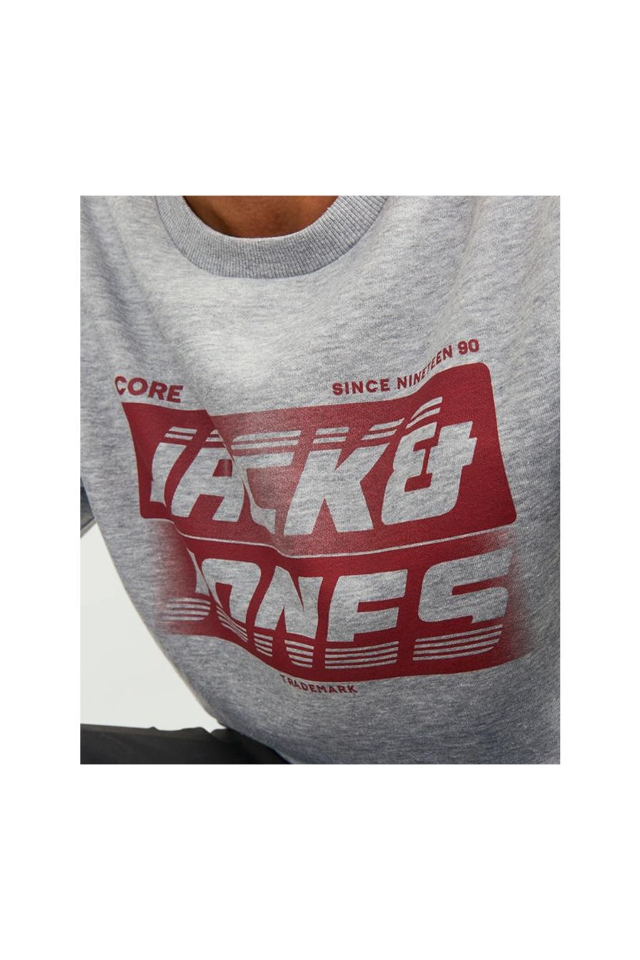 JACK & JONES SUDADERA LOGO GRIS