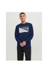 JACK & JONES SUDADERA LOGO AZUL