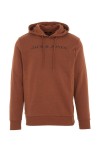 JACK & JONES SUDADERA CON CAPUCHA MARRÓN