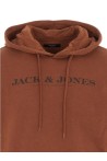 JACK & JONES SUDADERA CON CAPUCHA MARRÓN