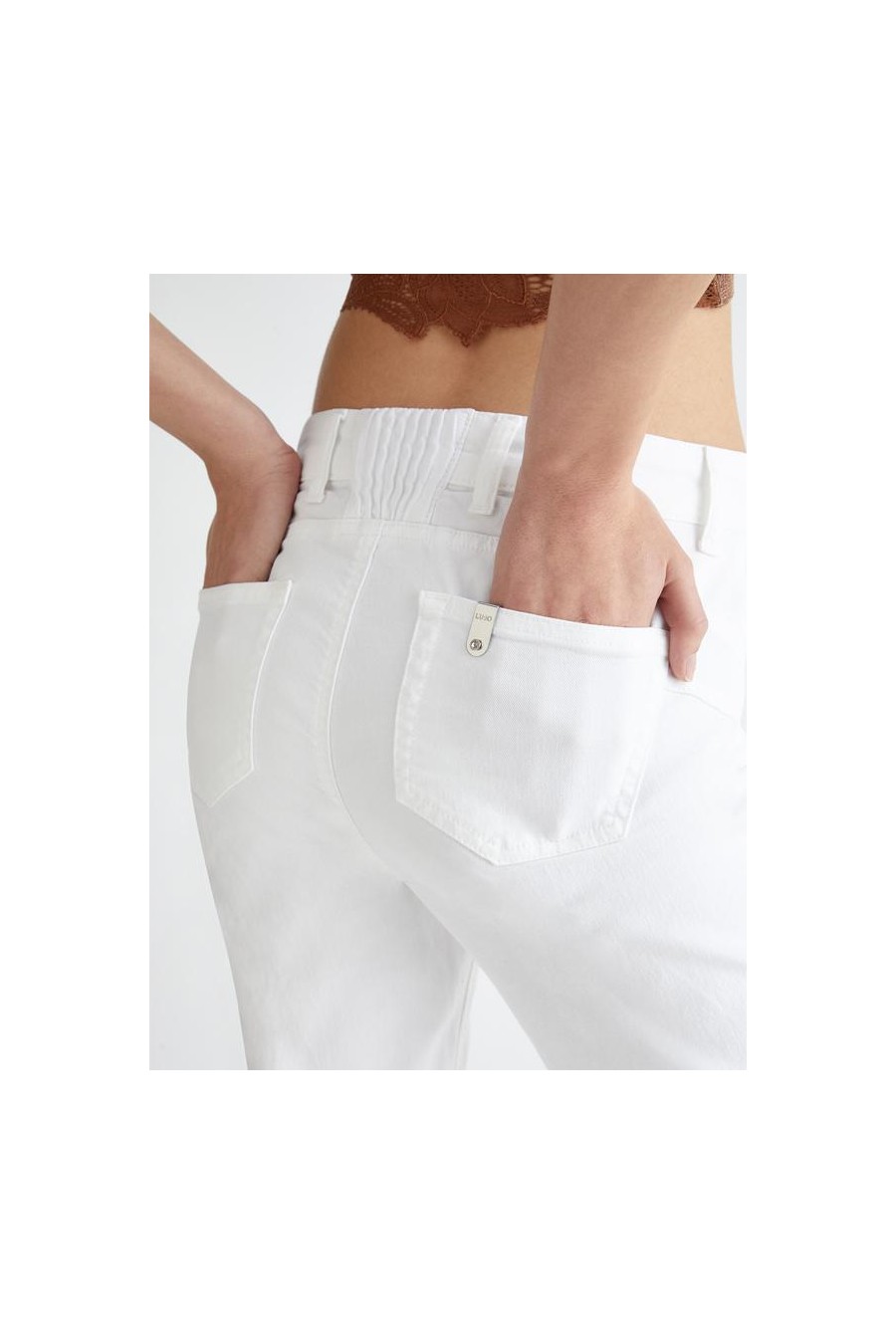 LIU JO PANTALÓN VAQUERO BLANCO PRINCESS