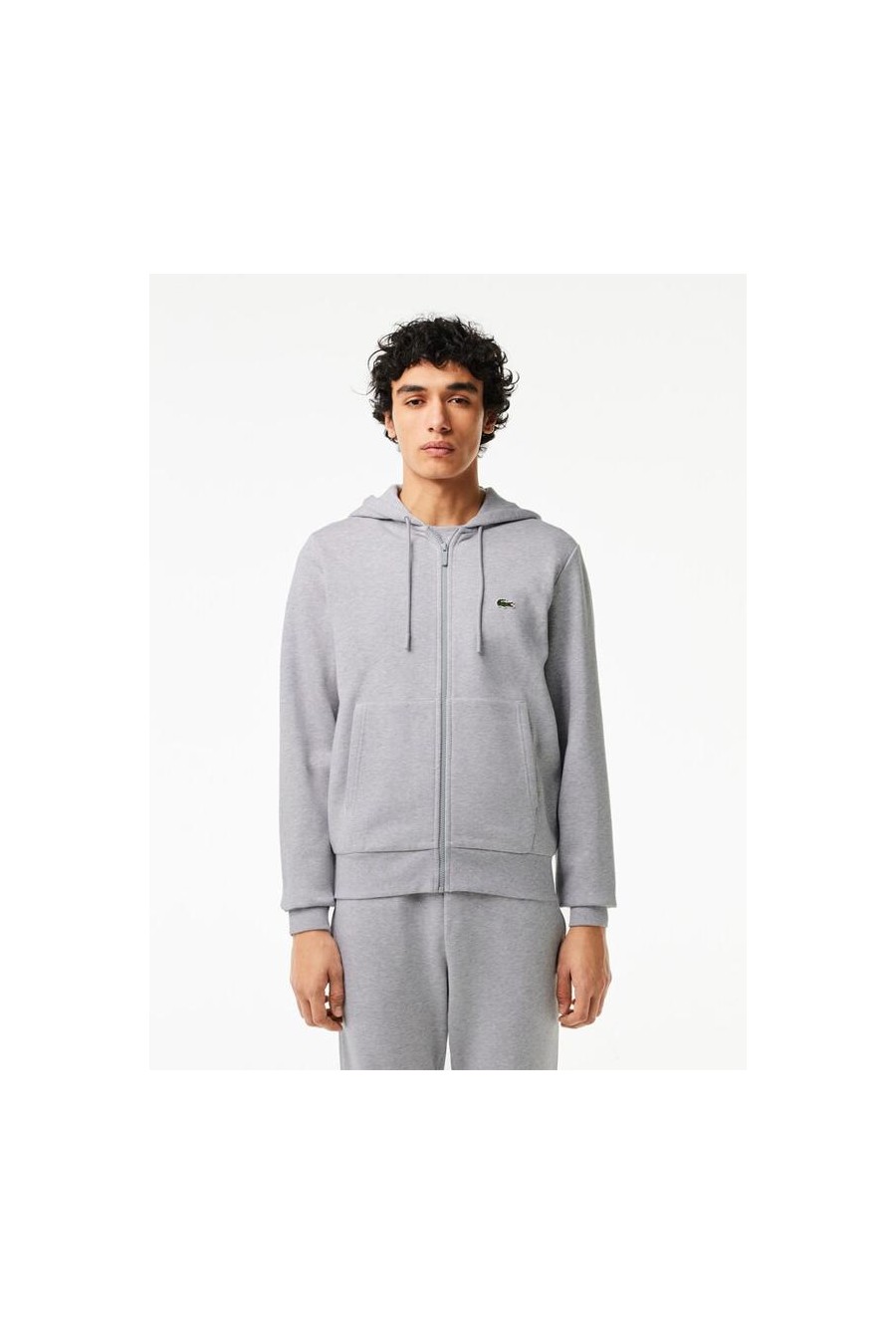 LACOSTE CHANDAL CON CAPUCHA GRIS