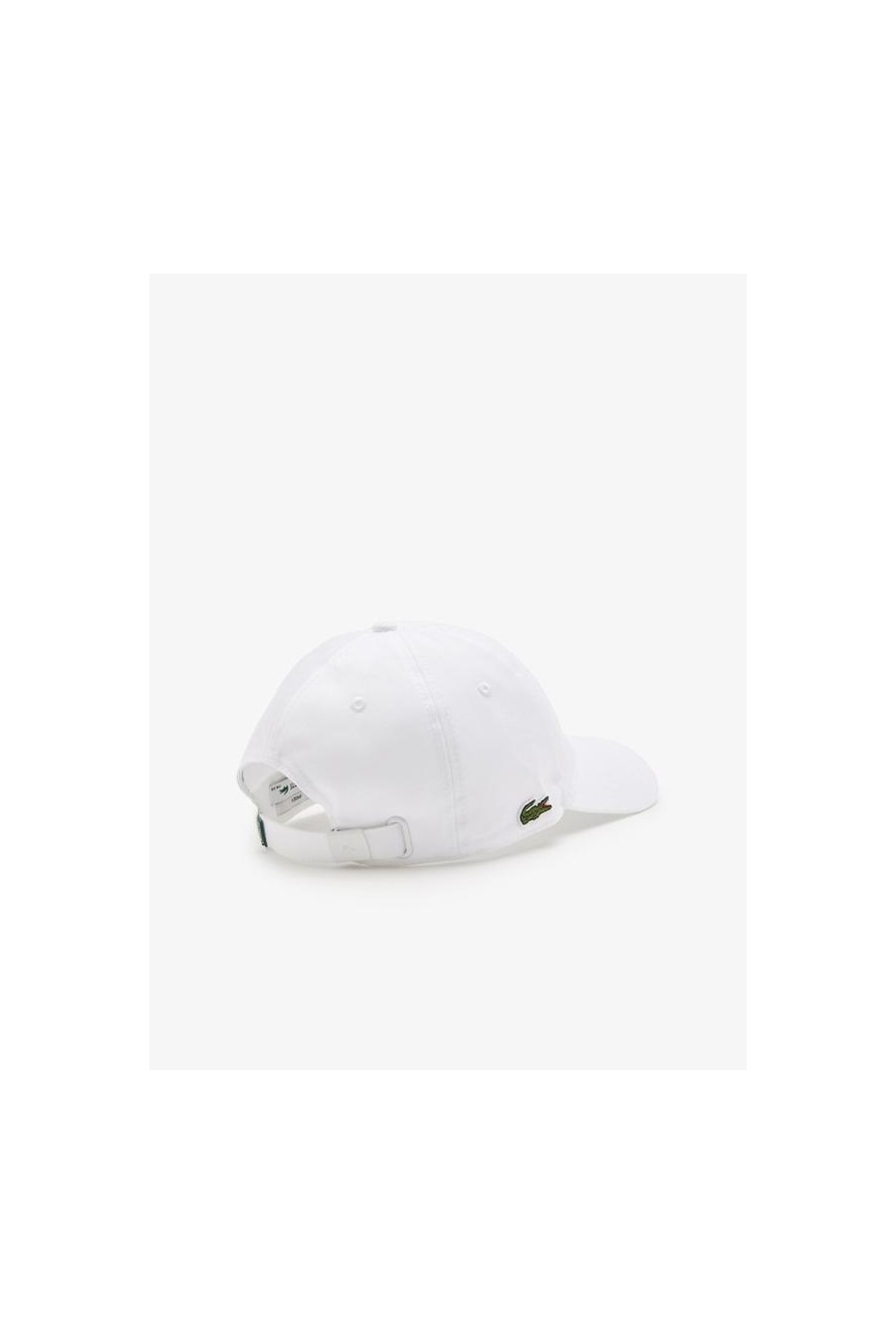 LACOSTE GORRA CON LOGO EN LATERAL BLANCA