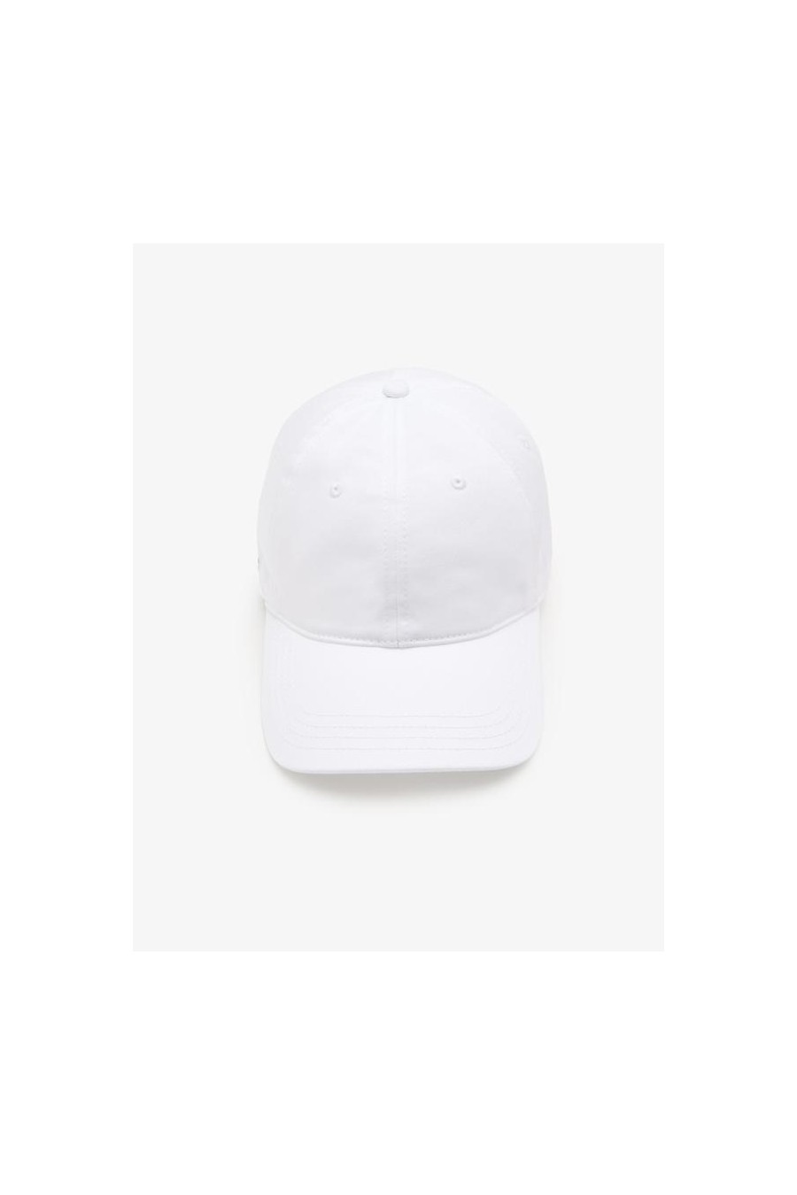 LACOSTE GORRA CON LOGO EN LATERAL BLANCA