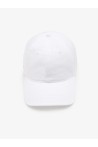 LACOSTE GORRA CON LOGO EN LATERAL BLANCA