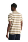 GANT REGULAR PIQUE POLO DE RAYAS BLANCO/BEIGE