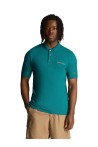 LYLE & SCOTT EMBROIDERED POLO SHIRT COURT GREEN