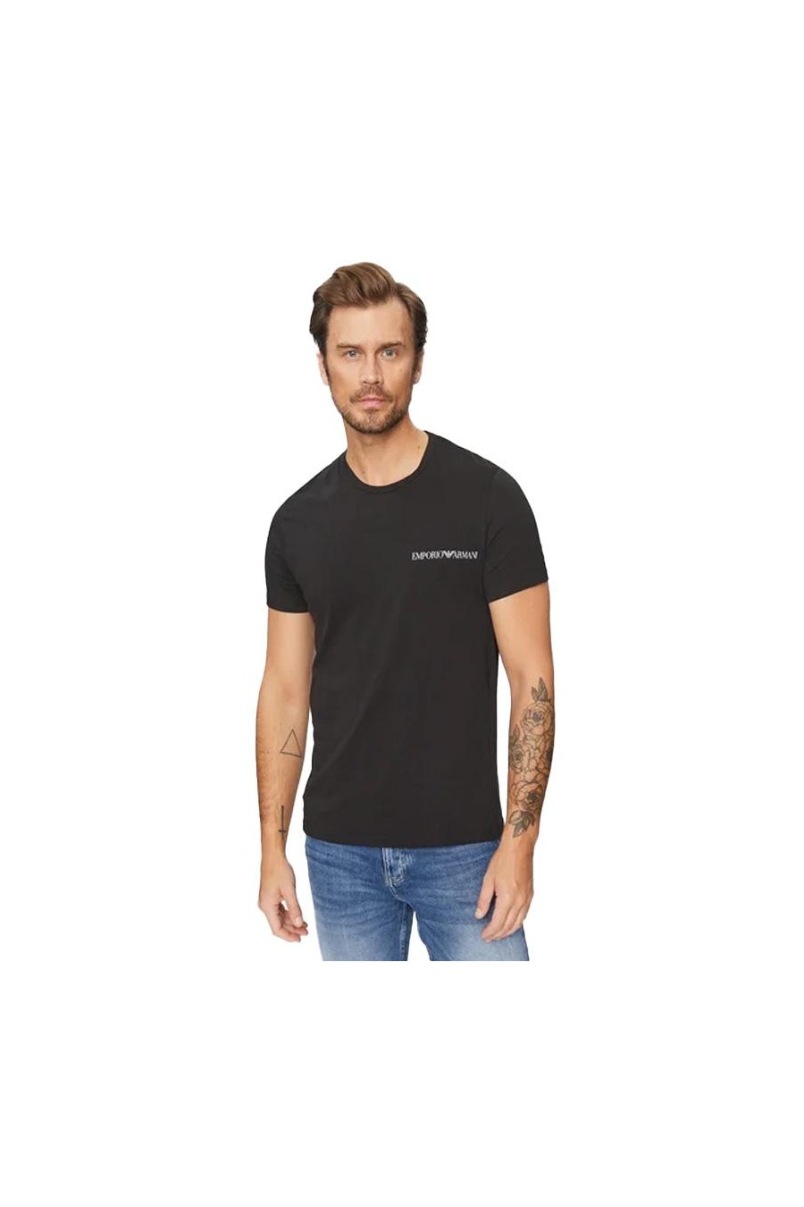 EMPORIO ARMANI MEN'S KNIT 2-PACK NEGRO