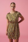 MINUETO GREEN FLORA DRESS 