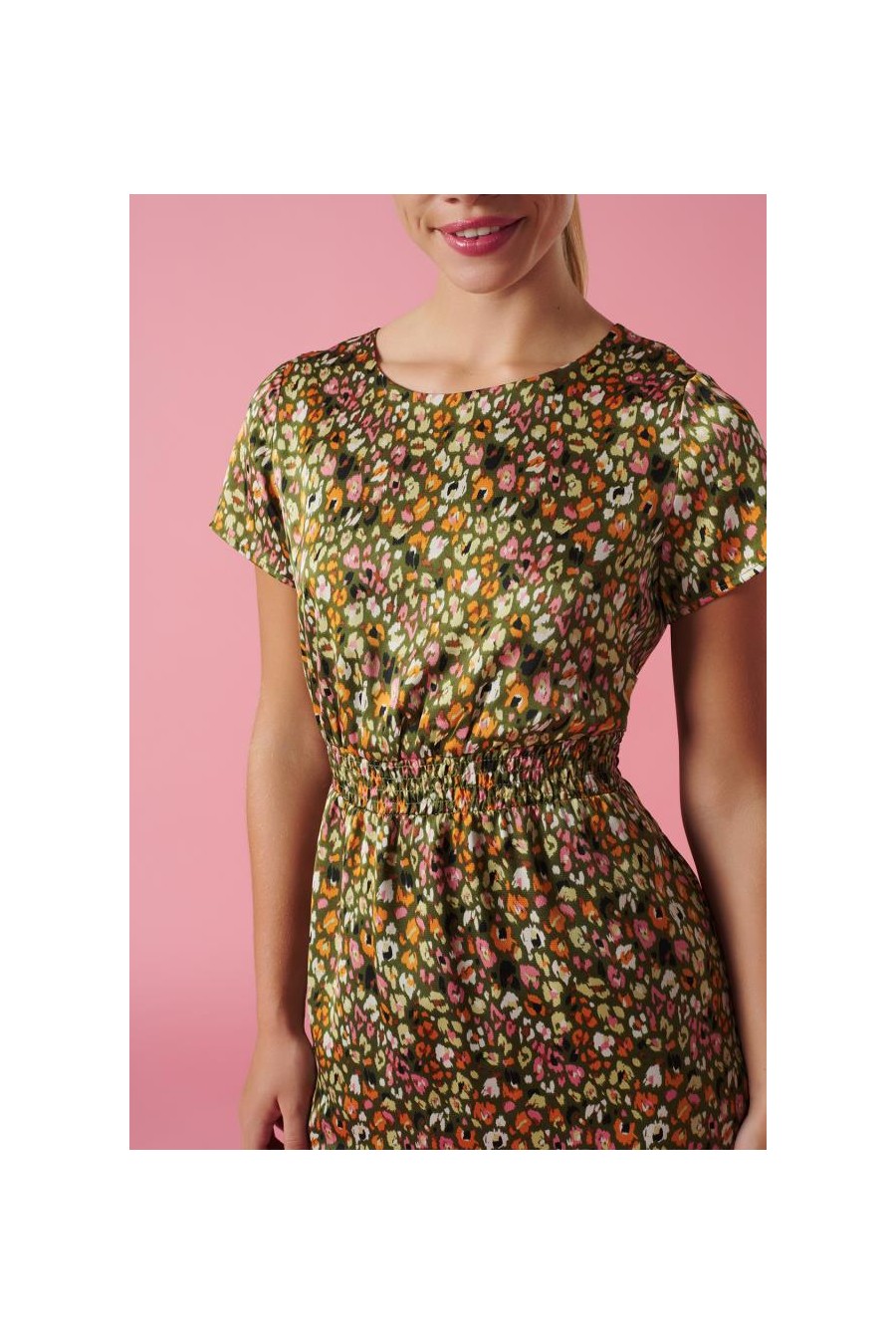 MINUETO GREEN FLORA DRESS 