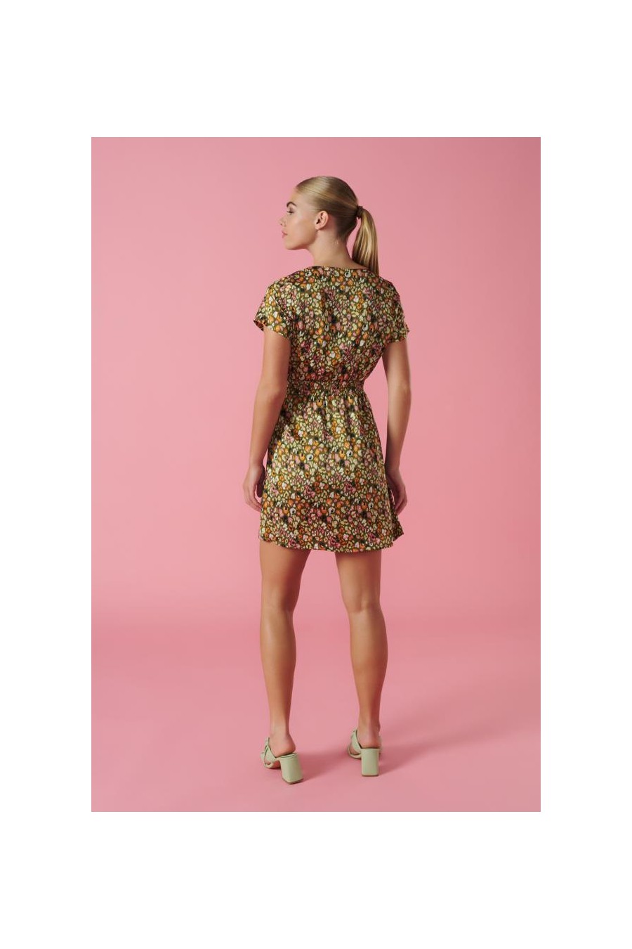 MINUETO GREEN FLORA DRESS 