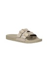 EMPORIO ARMANI UNISEX LEATHER SLIPPER NUDE