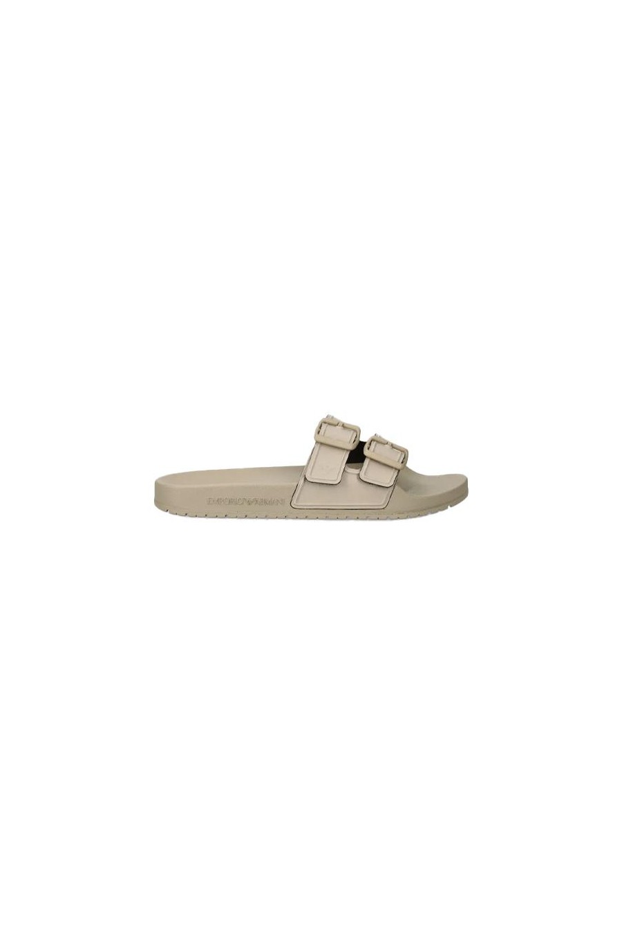 EMPORIO ARMANI UNISEX LEATHER SLIPPER NUDE