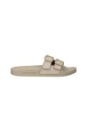 EMPORIO ARMANI UNISEX LEATHER SLIPPER NUDE