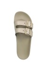 EMPORIO ARMANI UNISEX LEATHER SLIPPER NUDE