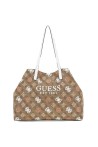 GUESS VIKKY II LARGE TOTE LATTE LOGO MULTI