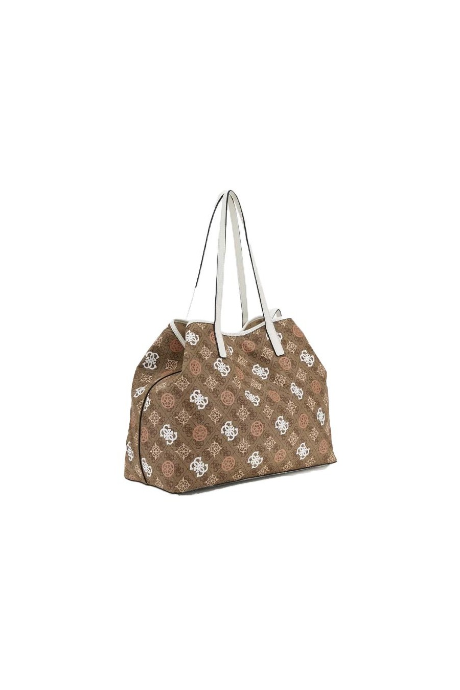 GUESS VIKKY II LARGE TOTE LATTE LOGO MULTI